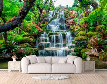 Wall Mural - Waterfall in the tropics