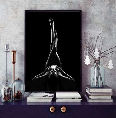 Poster - Siluetă feminină, 30 x 45 см, Panza pe cadru, Nude