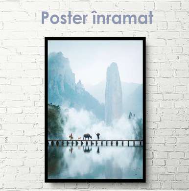 Poster - Beautiful landscape in the mountains, 30 x 45 см, Canvas on frame