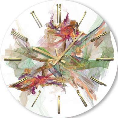 Glass clock - Dance of Colors, 40cm