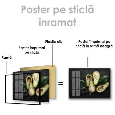 Poster - Avocado, 45 x 30 см, Canvas on frame