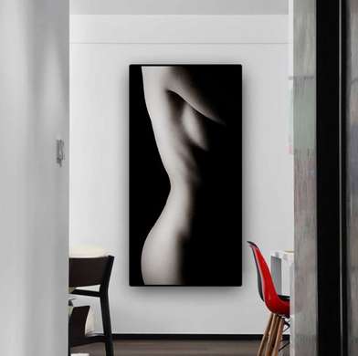 Постер - Женское тело, 45 x 90 см, Постер на Стекле в раме, Ню