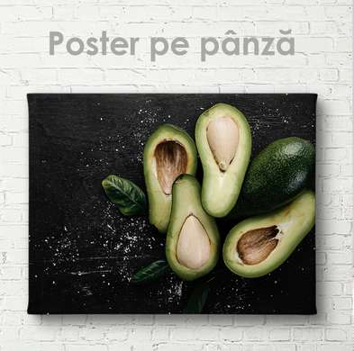 Poster - Avocado, 90 x 60 см, Poster inramat pe sticla
