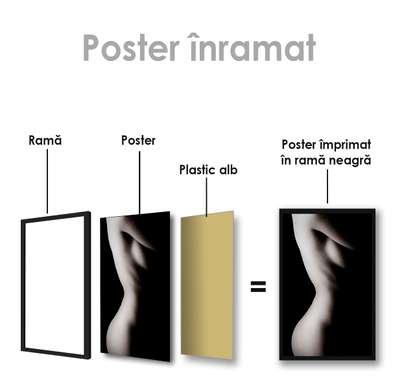 Постер - Женское тело, 30 x 60 см, Холст на подрамнике