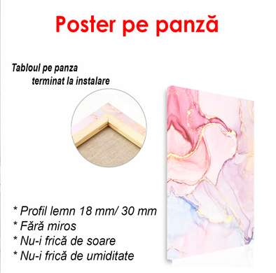 Poster - Rose, 60 x 90 см, Framed poster on glass, Abstract