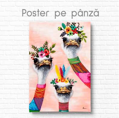 Poster, Trei prietene, 30 x 45 см, Panza pe cadru