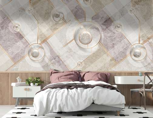 Wall Mural - Delicate abstraction on a marble background