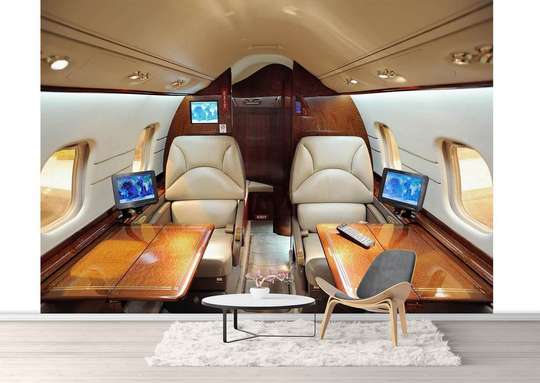 Wall Mural - Private jet interior