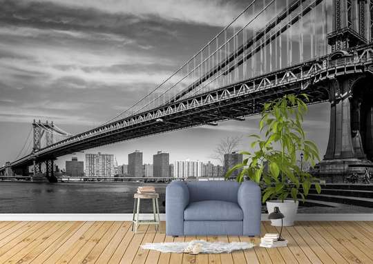 Wall Mural - Black and white New York.