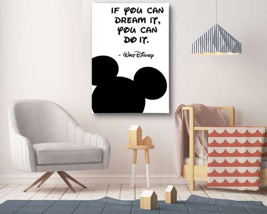 Poster, Mickey Mouse cu citat 1
