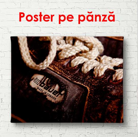 Постер - Белые шнурки, 90 x 60 см, Постер в раме