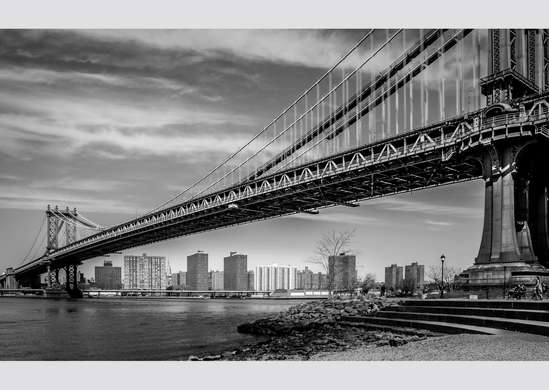 Wall Mural - Black and white New York.