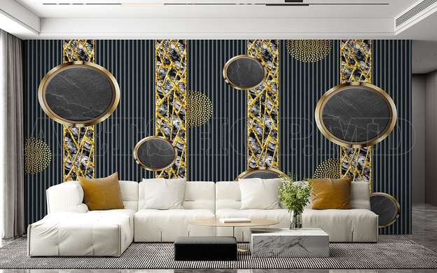 Wall mural - Geometric circles