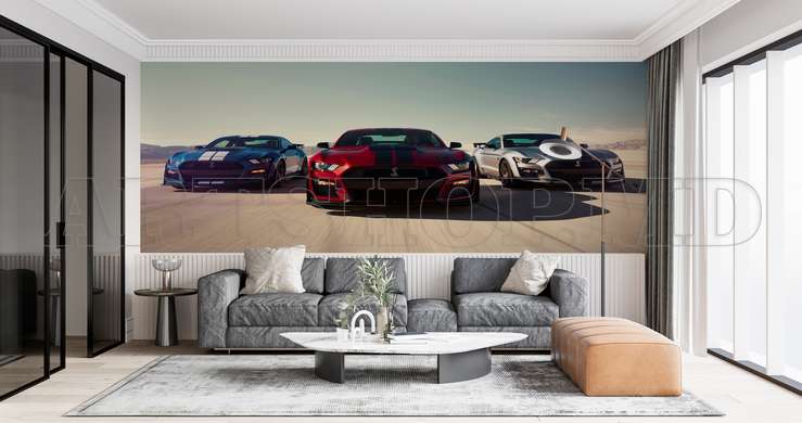 Nursery Wall Mural - Sports car race