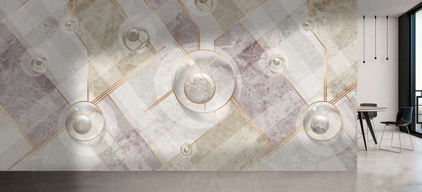 Wall Mural - Delicate abstraction on a marble background