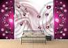 Wall Mural - Burgundy abstraction with circles