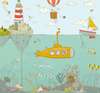 Murals for the nursery - Underwater world and marine inhabitants