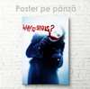 Poster - Why so serious?, 60 x 90 см, Framed poster on glass