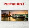 Постер - Закат в прекрасном Лондоне, 90 x 60 см, Постер в раме, Города и Карты