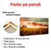 Poster - Autumn morning park, 150 x 50 см, Framed poster on glass, Nature
