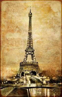 Poster - Fotografia antică a Parisului, 45 x 90 см, Poster înrămat, Vintage