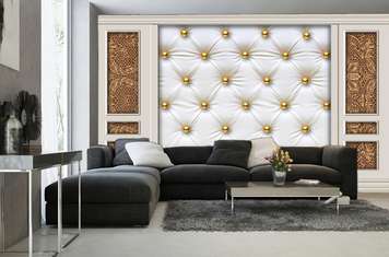 Wall Mural - Texture of leather imitation