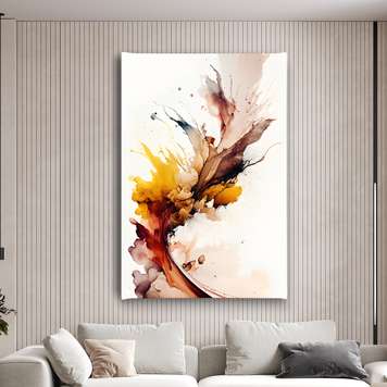 Poster - The multicolored wave, 60 x 90 см, Framed poster, Abstract