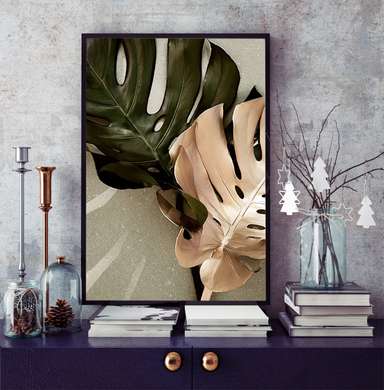 Poster - Frunze botanice, 30 x 45 см, Panza pe cadru, Botanică