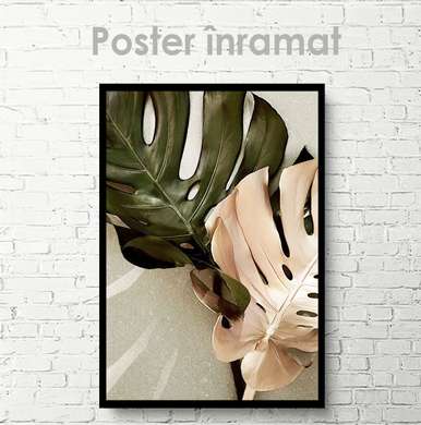 Poster - Botanical leaves, 30 x 45 см, Canvas on frame, Botanical
