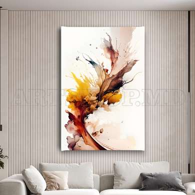 Poster - The multicolored wave, 60 x 90 см, Framed poster, Abstract