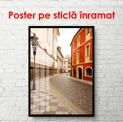 Постер - Милая улица, 30 x 60 см, Холст на подрамнике, Города и Карты