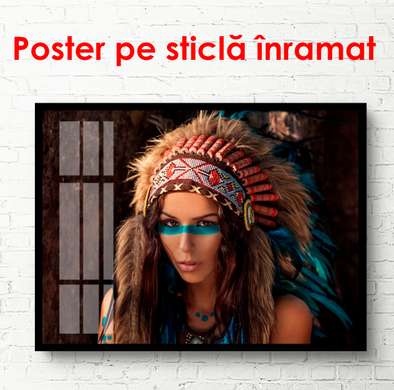 Poster - Fată tânără, 90 x 60 см, Poster înrămat