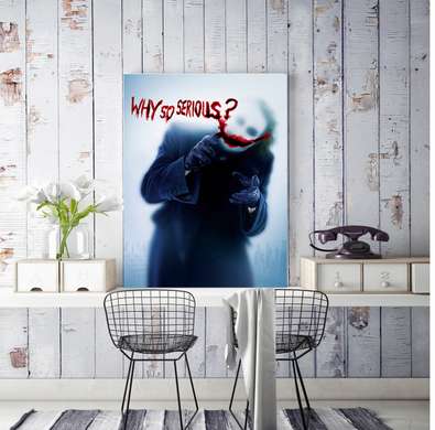 Poster - Why so serious?, 30 x 45 см, Canvas on frame