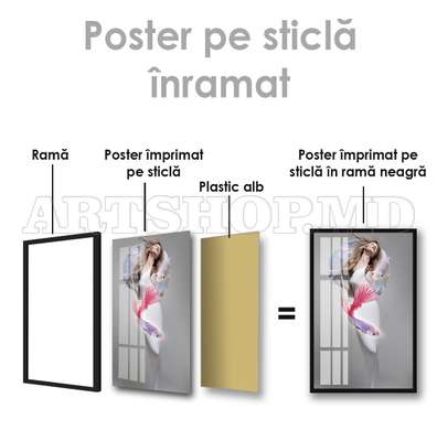 Poster - Fata-pește, 30 x 45 см, Panza pe cadru, Fantezie