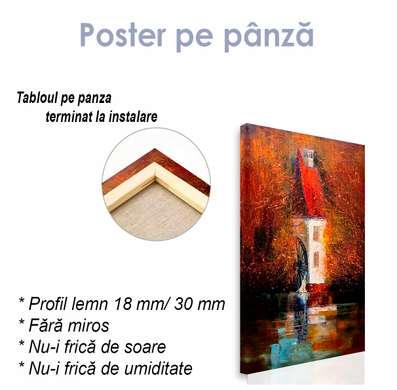 Poster - Imaginea unei mori de apă, 60 x 90 см, Poster inramat pe sticla