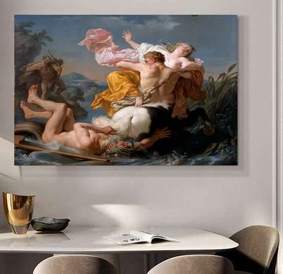 Poster - Războiul zeilor, 45 x 30 см, Panza pe cadru, Pictura