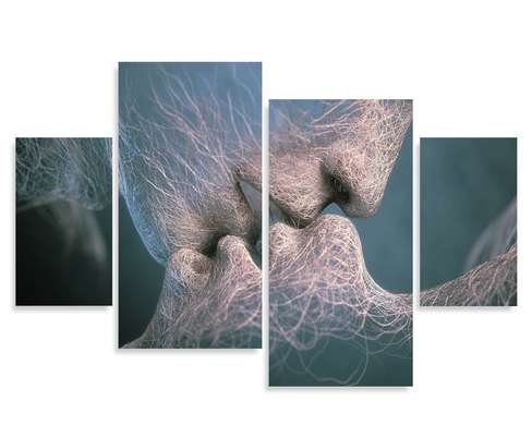 Модульная картина, Нежные чувства., 180 x 108