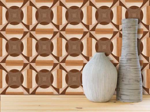 Brown ceramic tiles, Imitation tiles