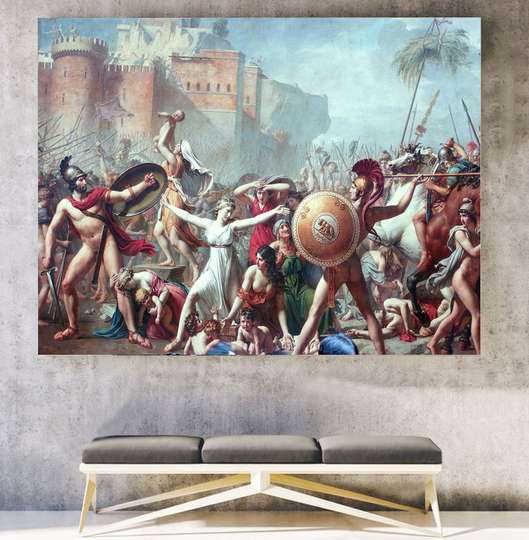 Постер - Война, 45 x 30 см, Холст на подрамнике, Живопись