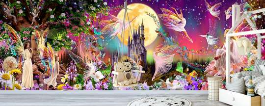 Wall mural for the nursery - Fairy Magic World