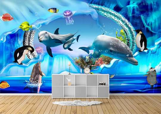 Wall Mural - Underwater animals