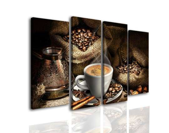 Tablou Pe Panza Multicanvas, Cafea turcească, 198 x 115