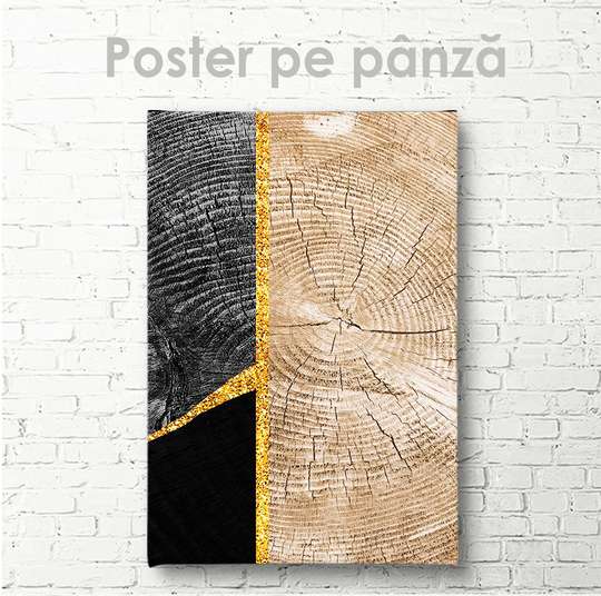 Poster - Log rings, 30 x 45 см, Canvas on frame, Abstract