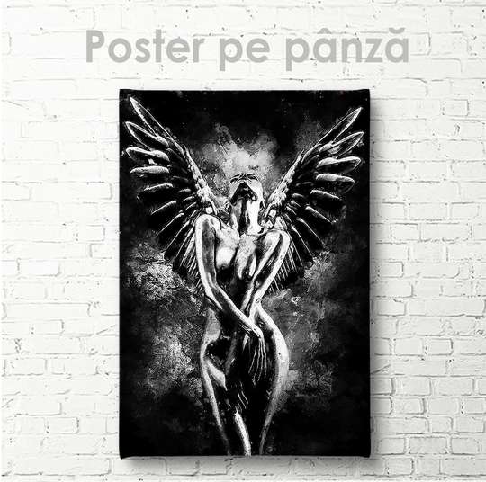 Постер - Женственный ангел 1, 30 x 45 см, Холст на подрамнике