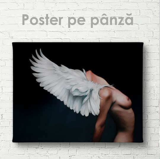 Poster - Fată cu sufletul deschis, 45 x 30 см, Panza pe cadru, Nude