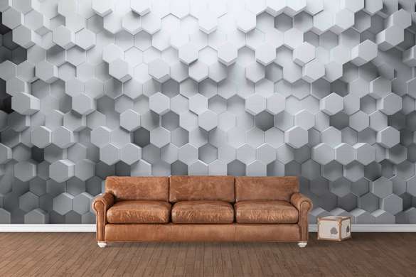 Fototapet 3D - Textură hexagonală