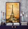 Постер - Старинная фотография Парижа, 45 x 90 см, Постер в раме, Винтаж