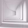Fototapet 3D - Tunelul alb fără sfârșit