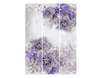 Paravan - Flori violet pe un fundal alb, 7