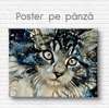 Постер, Абстрактная кошка, 60 x 90 см, Постер на Стекле в раме